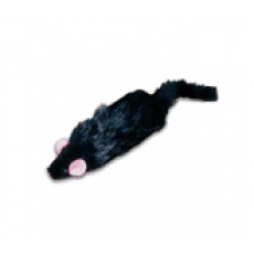 Игрушка Мышь черная пищащая Unizoo 